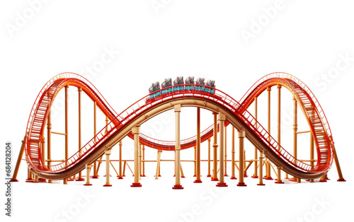 Adrenaline Rush The Roller Coaster Experience Isolated on Transparent Background PNG