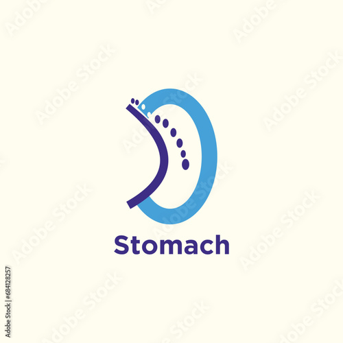 Stomach care logo vector design template creative stomach symbol