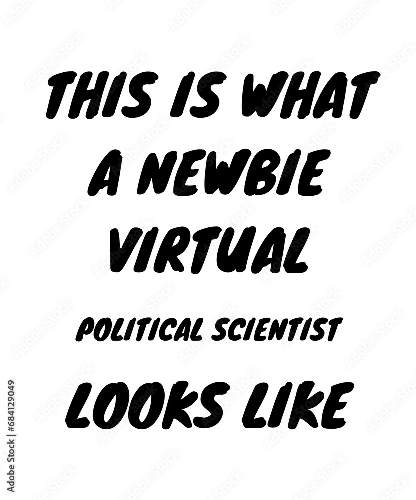 Fototapeta premium Newbie virtual political scientist
