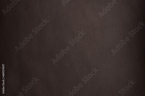 Dark brown full grain leather texture for background photo