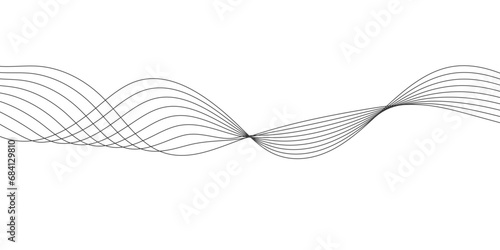 Abstract white background with a glowing abstract waves. Abstract wave element for design. Digital frequency track equalizer, Futuristic background design. Long exposure, Light painting photography.