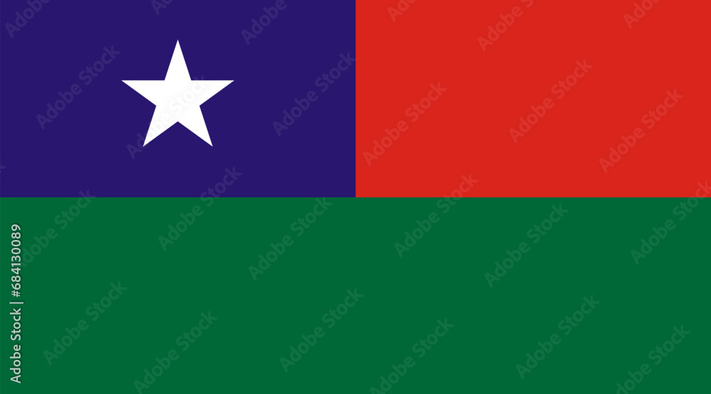 Flag of PaO Self-Administered Zone (Republic of the Union of Myanmar, Burma) Pa'O or Pa-O Self Flag of PaO Self-Administered Zone (Republic of the Union of Myanmar, Burma) Pa'O or Pa-O Self