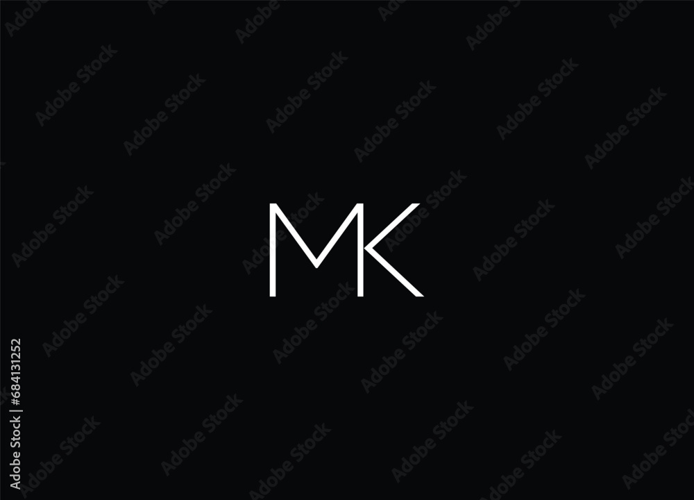Creative Letters MK Logo Design Vector Template Creative Letters MK Logo Design Vector Template