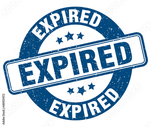 expired stamp. expired label. round grunge sign