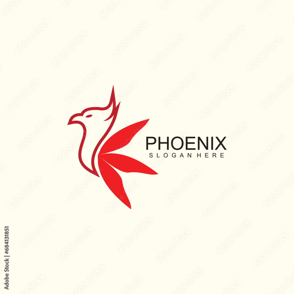Phoenix logo design vector template Phoenix logo design vector template