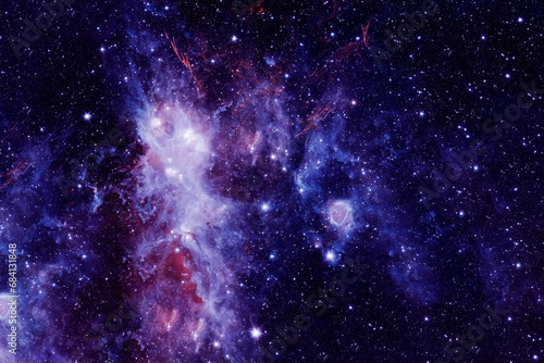 Beautiful cosmic nebula. Elements of this image furnished by NASA © Artsiom P