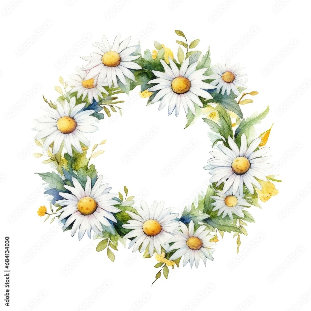 watercolor holly wreath with red berries on white watercolor holly wreath with red berries on white