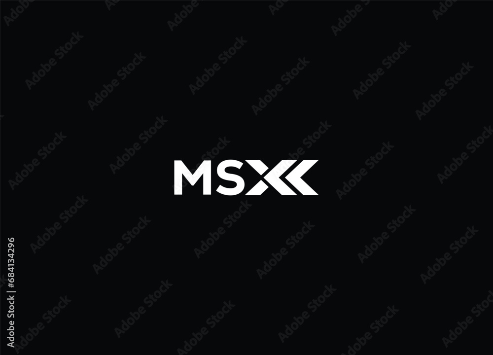 Initial Letter MSX Logo Design