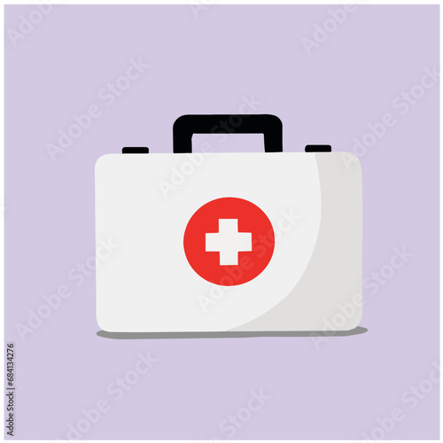 Medical suitcase vector illustration