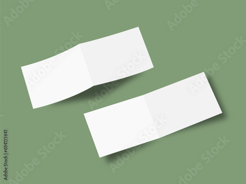Horizontal A4 Brochure blank  Mockup.