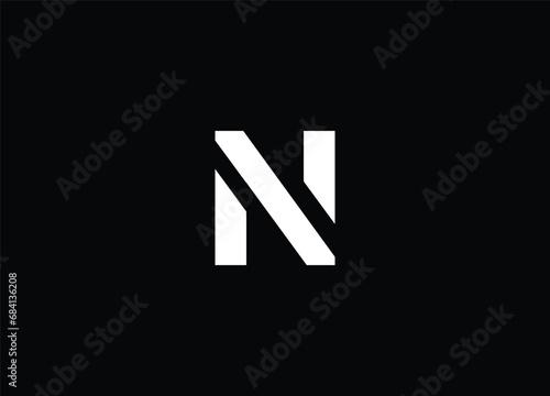 Creative Letters N Logo Design Vector Template photo