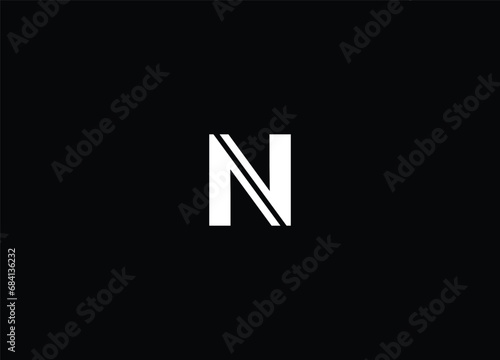 Creative Letters N Logo Design Vector Template
