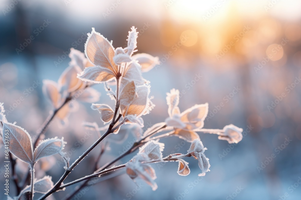 Frosty Morning Landscapes - Generative AI Frosty Morning Landscapes - Generative AI