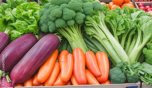 Fresh and organic vegetables at farmers market2-enhance