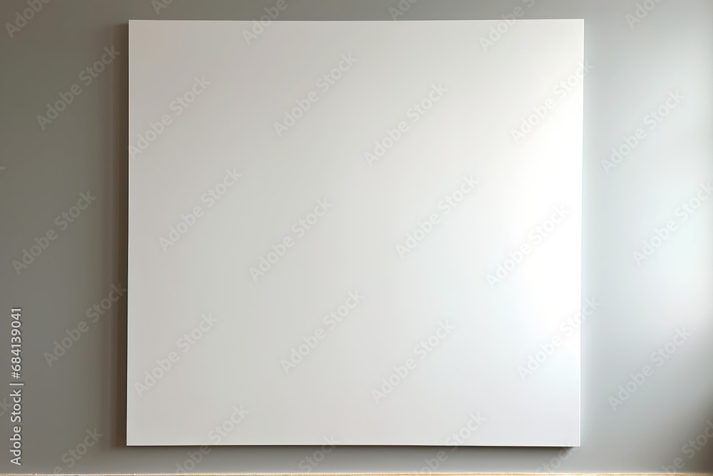 Empty white blank canvas with simple background with copy space using generative AI Empty white blank canvas with simple background with copy space using generative AI