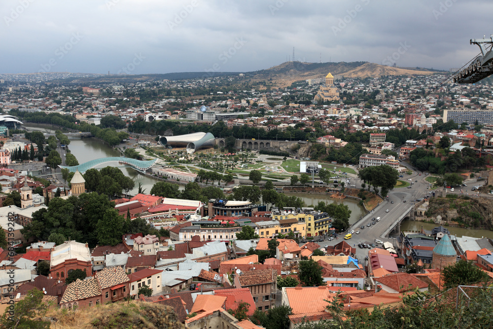 View of Tbilisi - the capital of Georgia