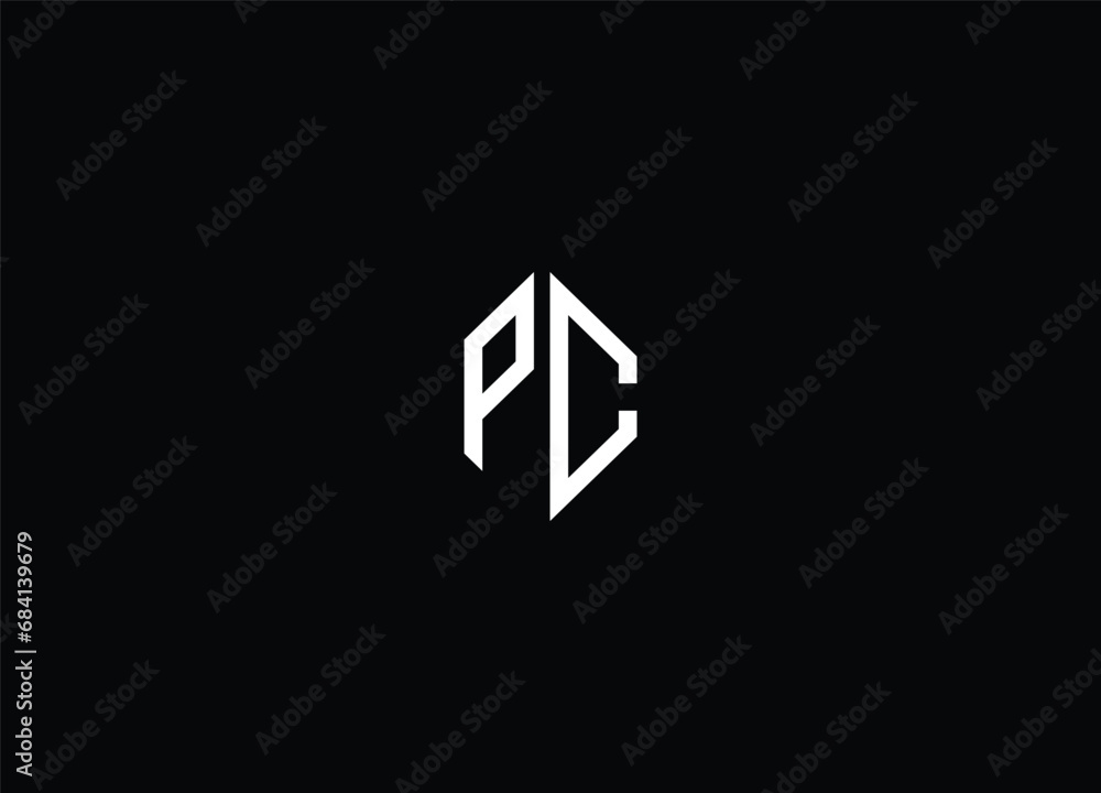 Creative Letters PC Logo Design Vector Template Creative Letters PC Logo Design Vector Template