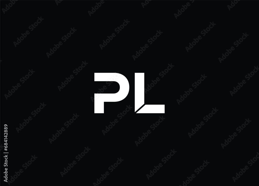 Creative Letters PL Logo Design Vector Template Creative Letters PL Logo Design Vector Template