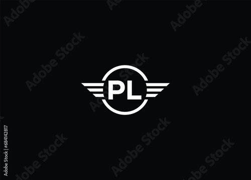 Creative Letters PL Logo Design Vector Template