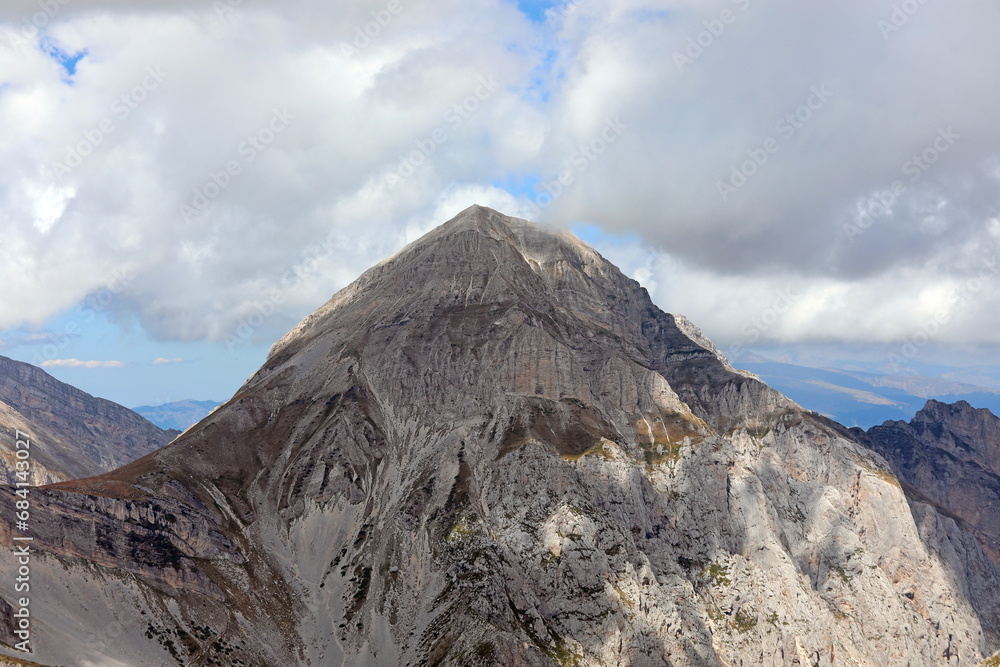 High mountain in Abruzzo Region in Italy in Gran Sasso Park