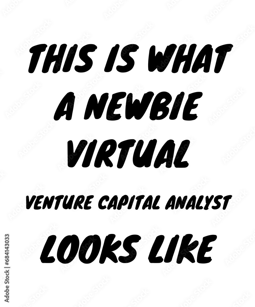 Fototapeta premium Newbie virtual venture capital analyst