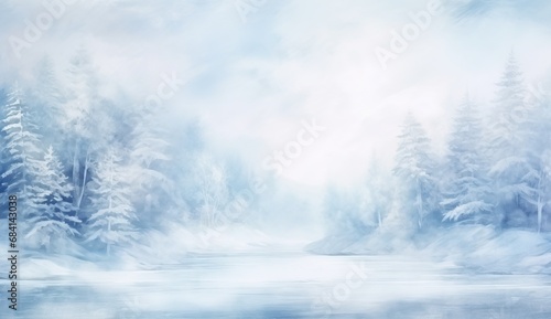 Breathtaking Winter Wonderland: Surreal Snowy Landscapes That'll Make You Fall in Love with Winter Again Generative AI © monsifdx