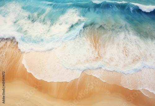 Experience the Mesmerizing Closeup of Sand and Waves - A Testament to Nature s Beauty Generative AI