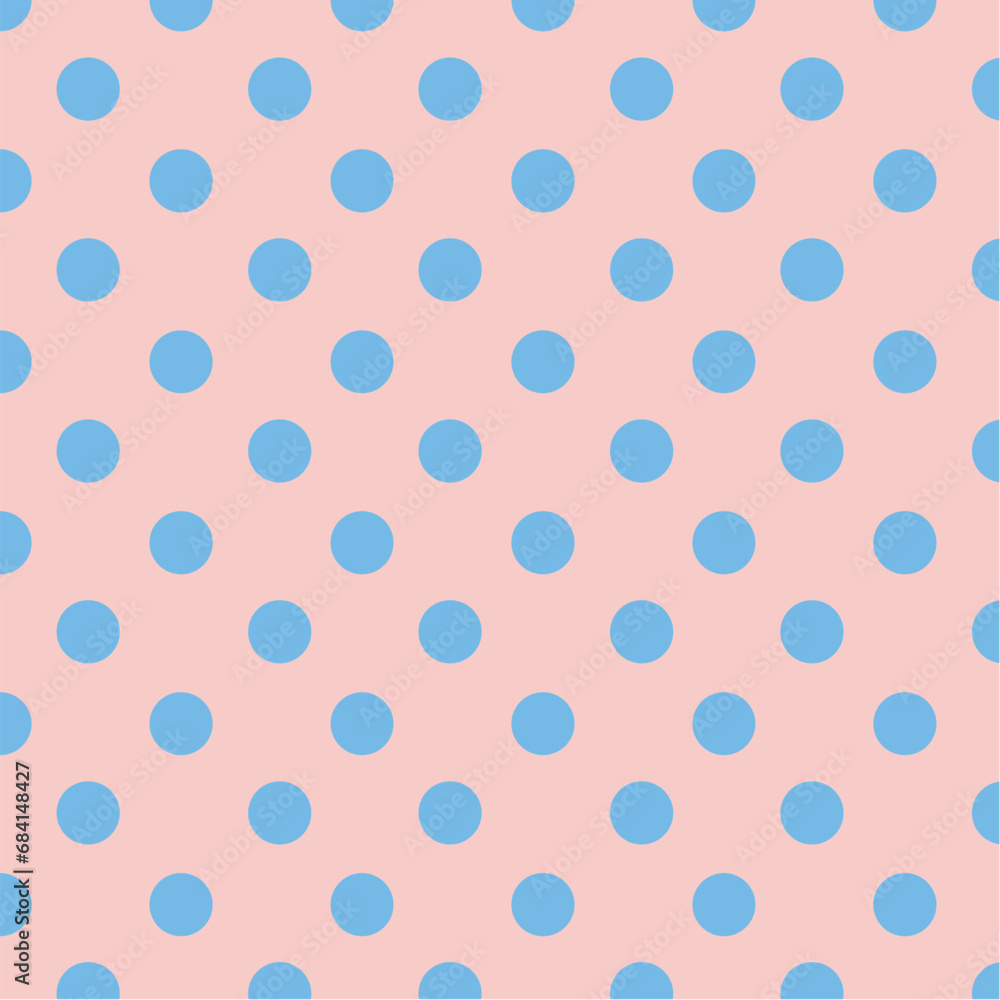 Geometric pattern. Pink background with blue circles Geometric pattern. Pink background with blue circles