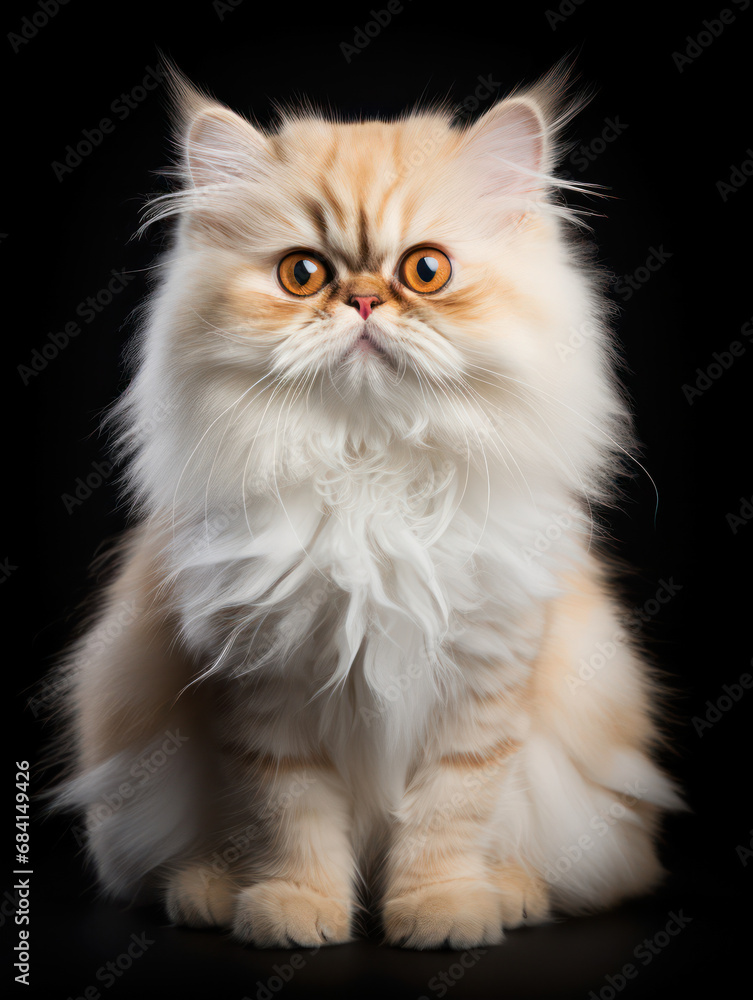 Persian Cat Studio Shot Isolated on Clear Background Persian Cat Studio Shot Isolated on Clear Background