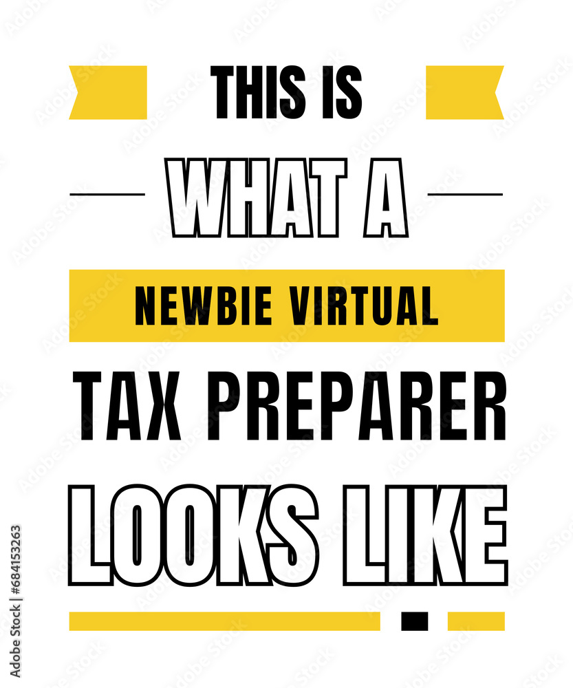 Fototapeta premium Newbie virtual tax preparer