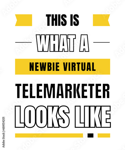 Fotografie Newbie virtual telemarketer