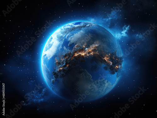 earth in space