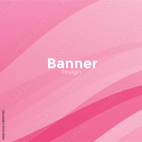 pink background, Pink banner