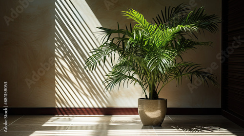 Areca palm in a room photo