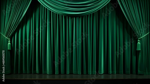 Wallpaper Mural green curtain background | generative AI Torontodigital.ca