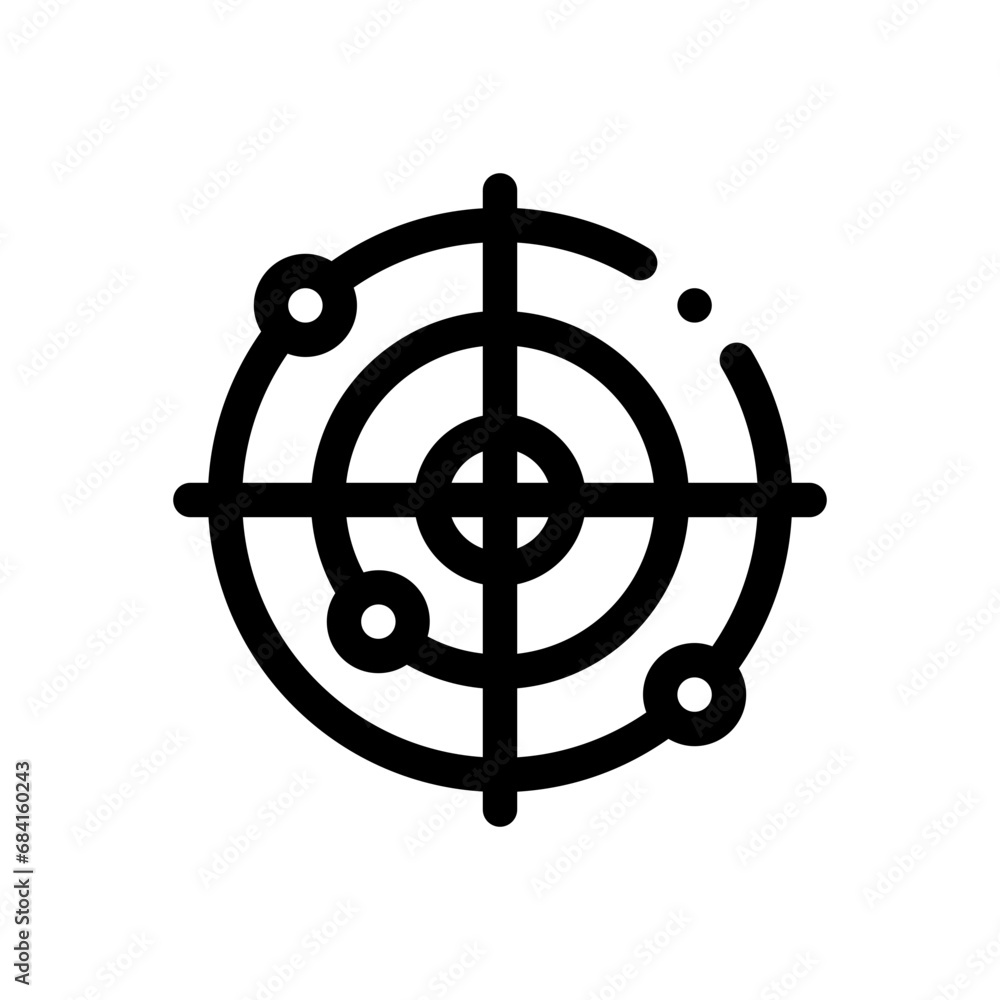 radar line icon radar line icon