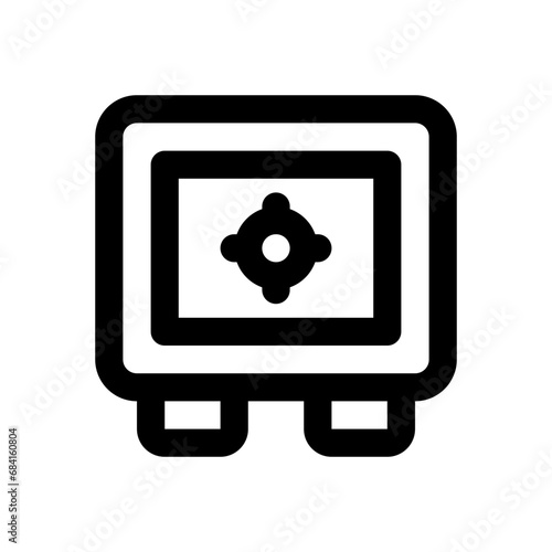 safebox line icon