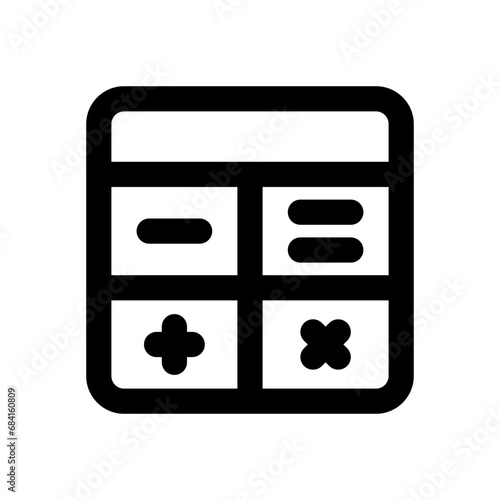 calculating line icon