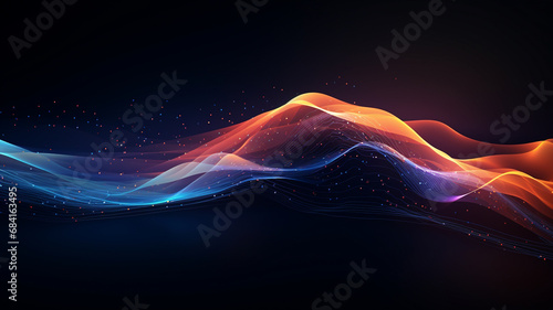 Abstract futuristic background Data Transfer. technology concept.
