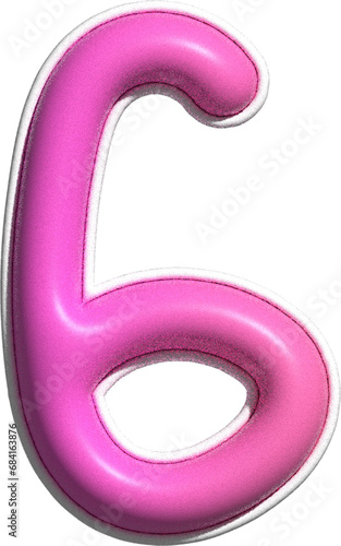 colorful playful number decoration