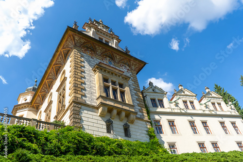 Pruhonice palace in Neo-Renaissance style