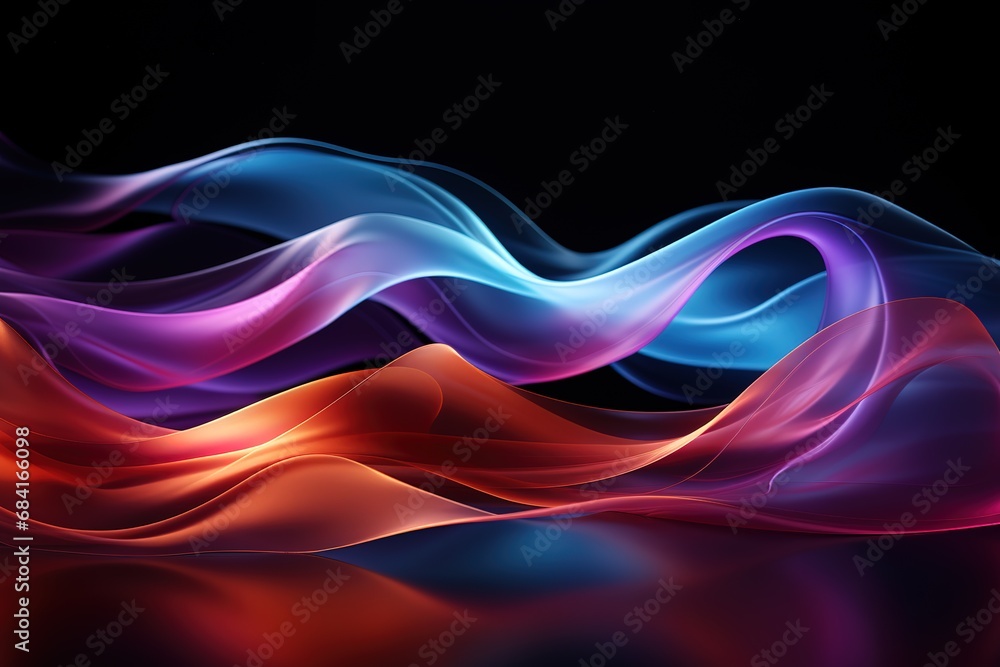 Fototapeta premium 3d rendered Abstract colorful splash background Generative AI