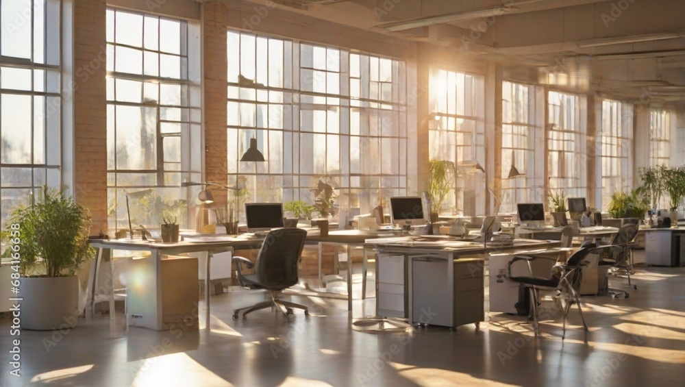 working space for employs in office