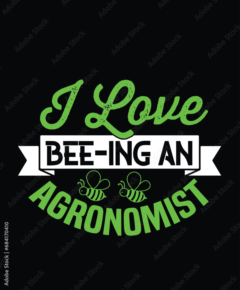 Naklejka premium Agronomist Typography and SVG and groovy and t-shirt design