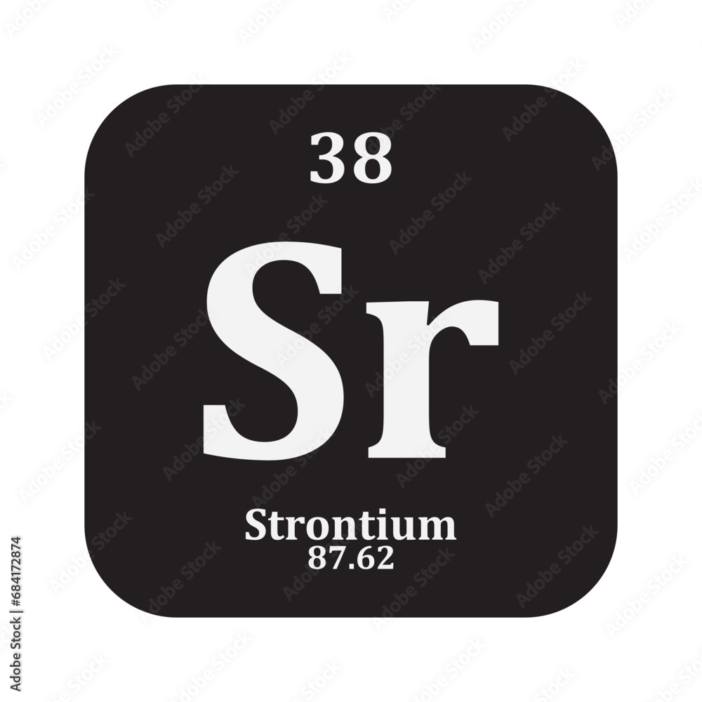 Strontium chemistry icon