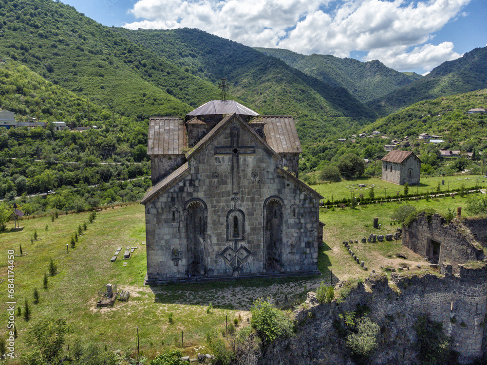 Ancient armenian Akhtala Monastery in the north part of Armenia.