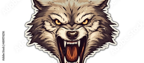 wolf head mascot vector illustration for gaming and sport