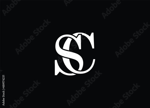 Creative Letters SC Logo Design Vector Template