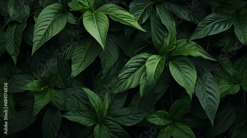 green foliage texture, copy space, 16:9 © Christian