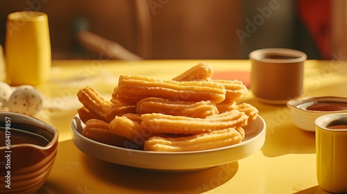Delicious Churro Morning - Spanish Breakfast, Fresh Bakery, and Hot Chocolate Delights with Traditional Twists